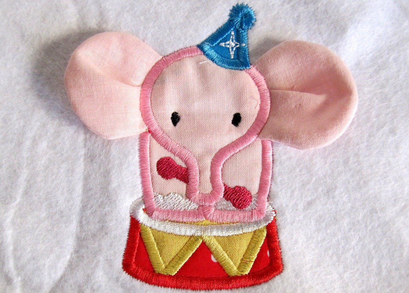 Little Elephant Baby 3D Applique Embroidery 4" 4.5" 5" 5.5" 7" | PES DST JEF | Artapli