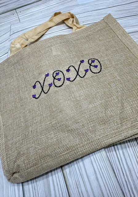 Heart Font puff bean stitch line Font machine embroidery designs assorted mini sizes handwritten script Valentine Font alphabet