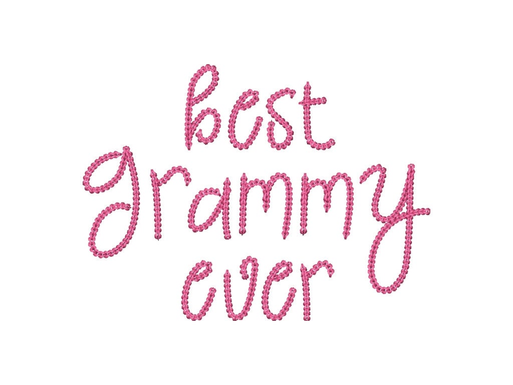 Narrow Bold Authentic Hand Chain stitch FONT machine embroidery designs alphabet