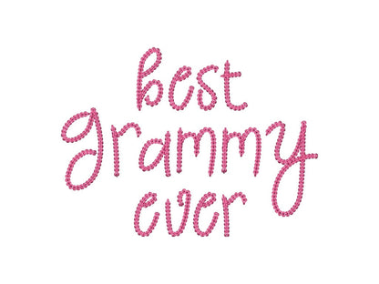 Narrow Bold Authentic Hand Chain stitch FONT machine embroidery designs alphabet