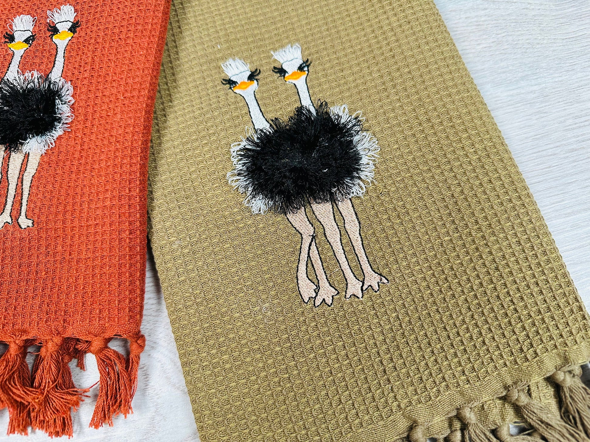 Fringed Fluffy Ostrich Flock of 2 Ostriches Machine Embroidery Designs for Hoop 4x4 and 5x7 Awesome Fringe Ostrich Bird in the Hoop - Etsy