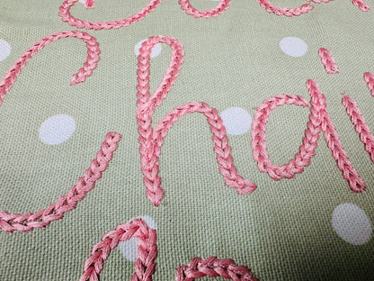 Narrow Bold Authentic Hand Chain stitch FONT machine embroidery designs alphabet