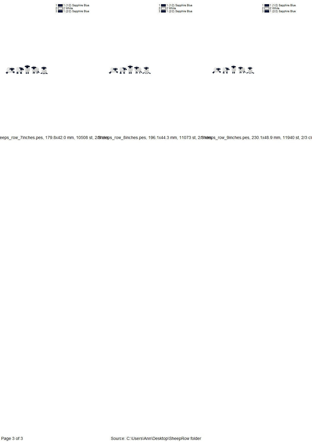 Fuzzy Sheep Lamb SET of 5 Types and 5 Sheep in Row Fringed Machine Embroidery Design