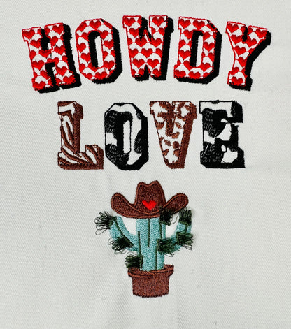 Fringed Cactus Cowboy Texas kids boys machine embroidery designs Western Cactus with Hat fringed fluffy Cacti in Pot
