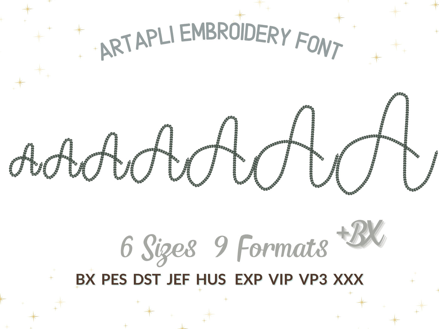 Bold Chain stitch FONT Dense chain machine embroidery designs in alphabet