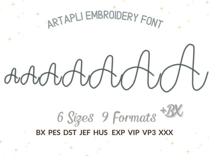 Bold Chain stitch FONT Dense chain machine embroidery designs in alphabet