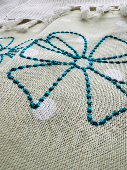 Hand stitch effect Bow SET of 4 types monogram add-on baby gown Christ pearl stitch machine embroidery designs multiple sizes from 2 to 5in