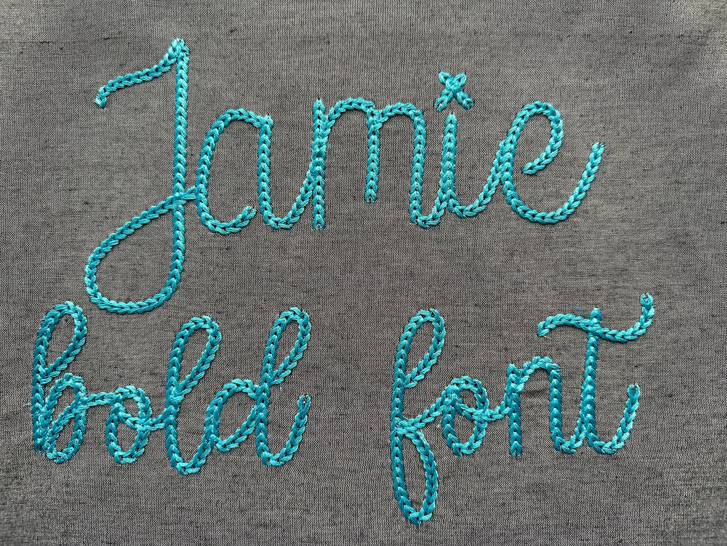 Bold Chain stitch FONT Dense chain machine embroidery designs in alphabet