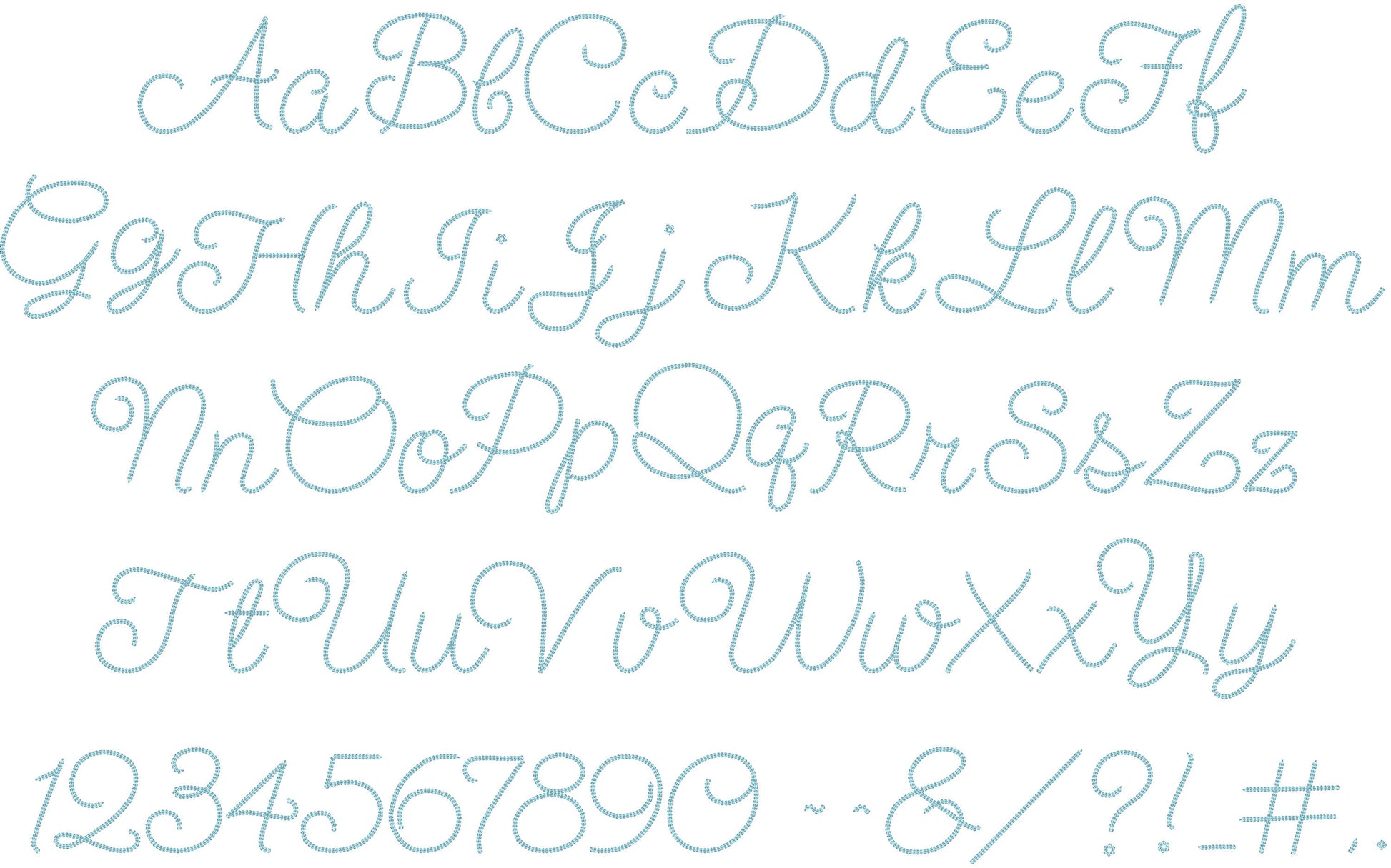 Thick Dense Chain Stitch Handwritten Font - image 4