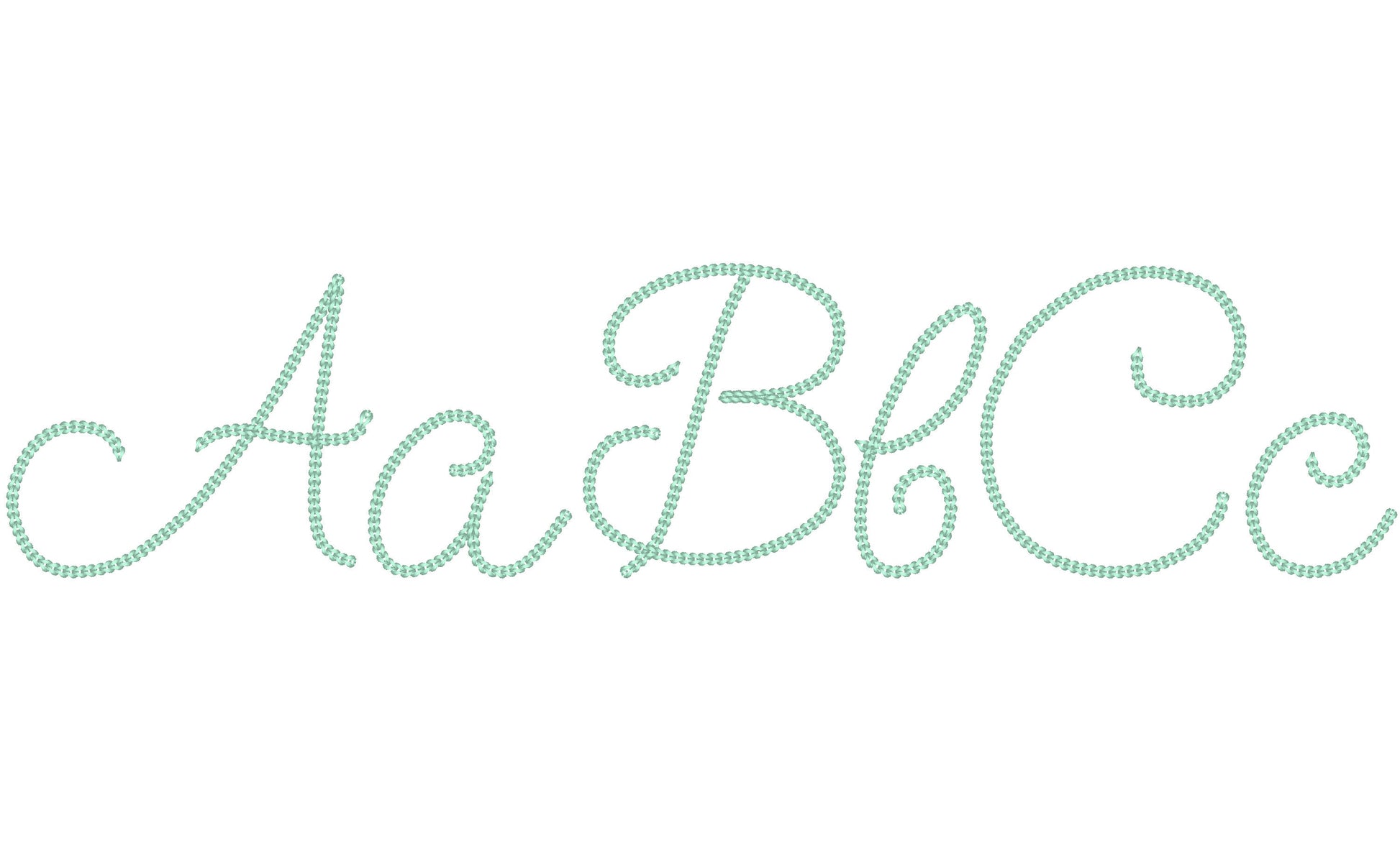 Thick Dense Chain Stitch Handwritten Font - image 3