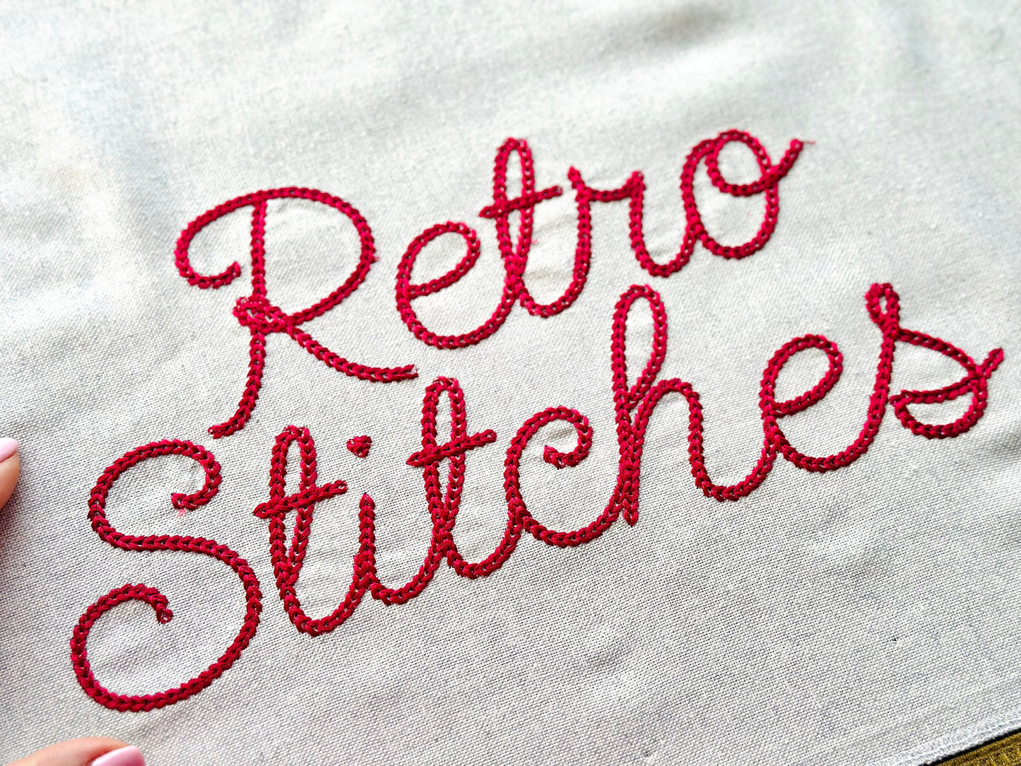 Thick Dense Chain Stitch Handwritten Font - image 6