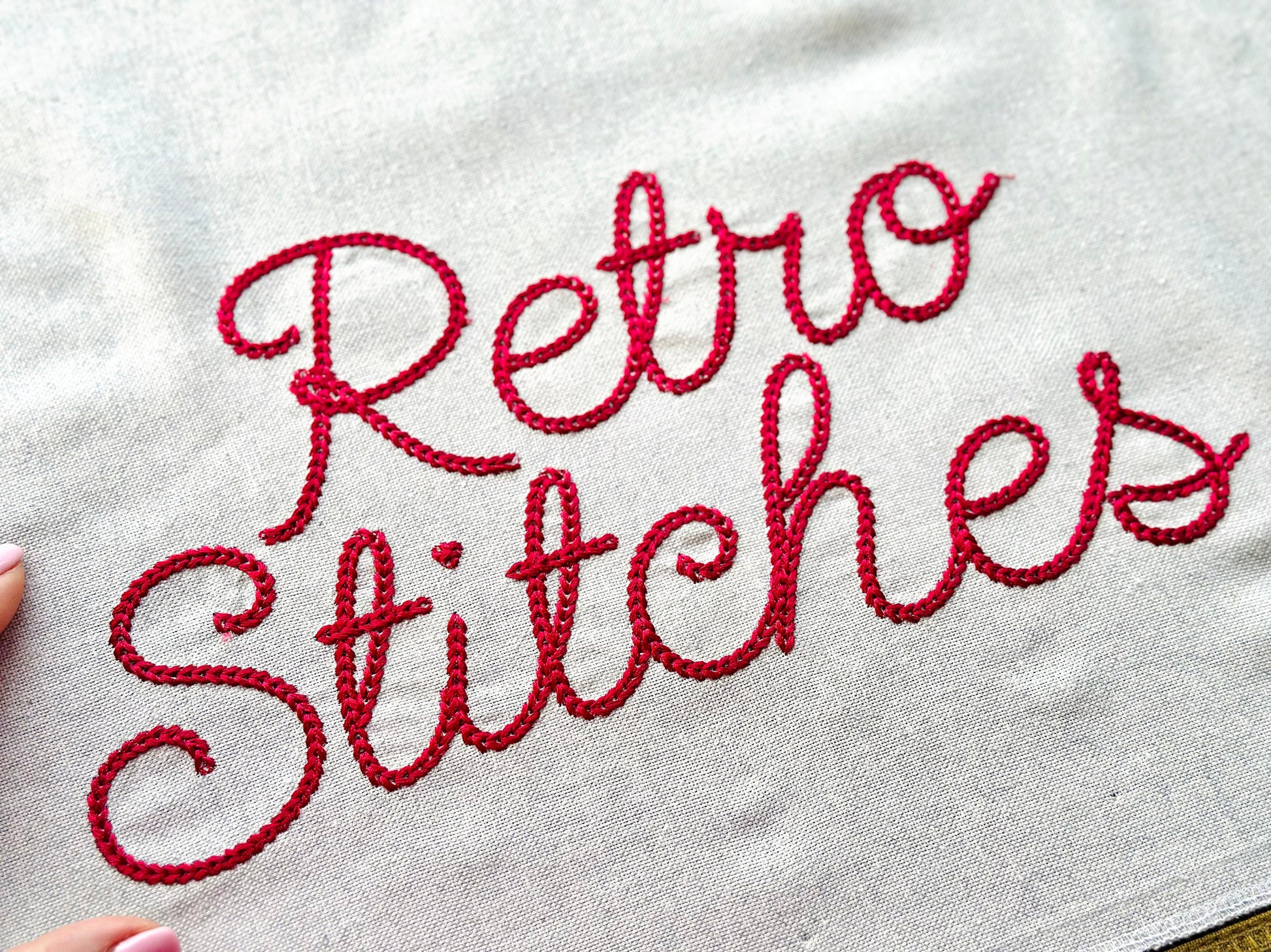 Thick Dense Chain Stitch Handwritten Font - image 6