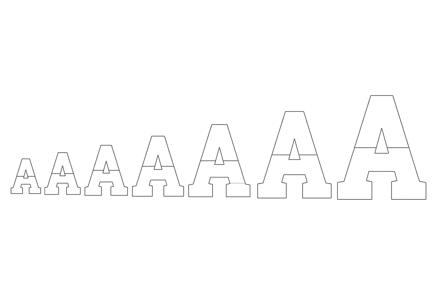 Light applique font Open Edge Raggedy Applique Alphabet bean stitch patchwork machine embroidery designs Split monogram