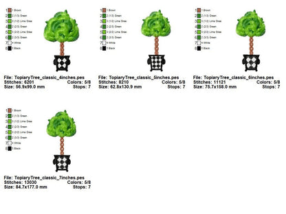 Fringed fluffy Topiary Tree