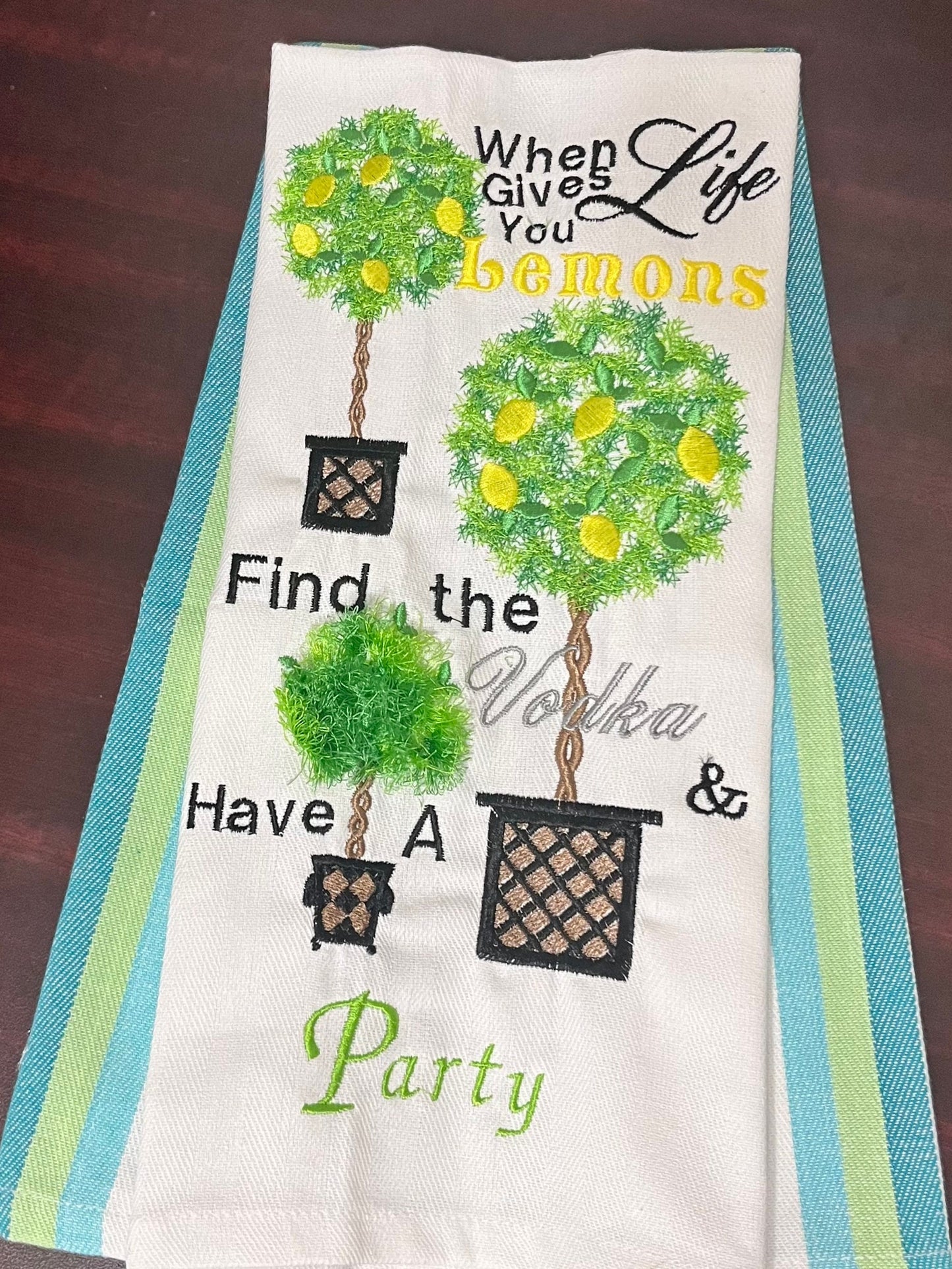 Topiary Tree with lemons awesome lemon plant in a pot machine embroidery designs assorted sizes kitchen dish towel design