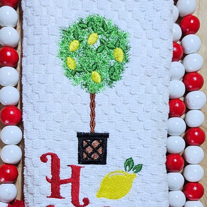 Topiary Tree with lemons awesome lemon plant in a pot machine embroidery designs assorted sizes kitchen dish towel design
