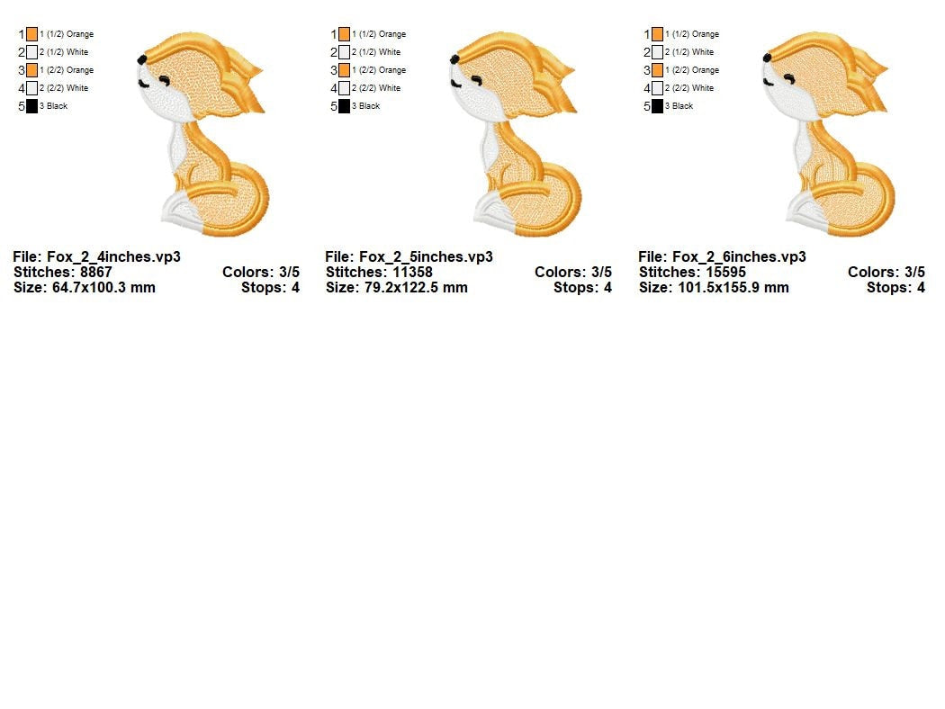 Fox Light Stitch Fringed Machine Embroidery Designs One Little Fox Kids Sweatshirt Tshirt Outfit Embroidery Fluffy Wild Animal