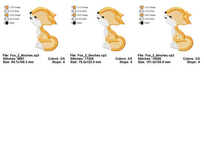 Fox Light Stitch Fringed Machine Embroidery Designs One Little Fox Kids Sweatshirt Tshirt Outfit Embroidery Fluffy Wild Animal