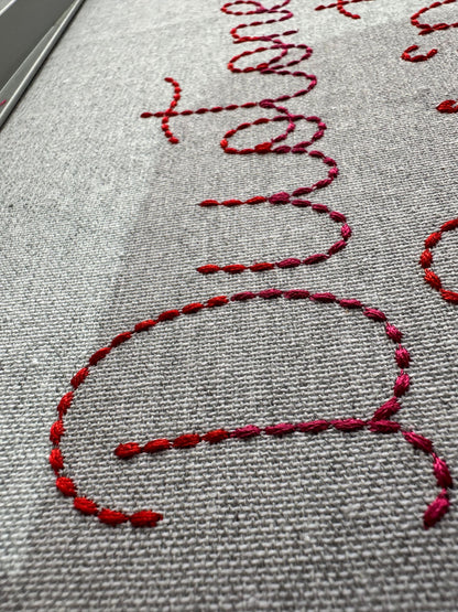 Duotone Hand stitch effect FONT machine embroidery designs in assorted mini sizes script alphabet letters bold bean stitch BX