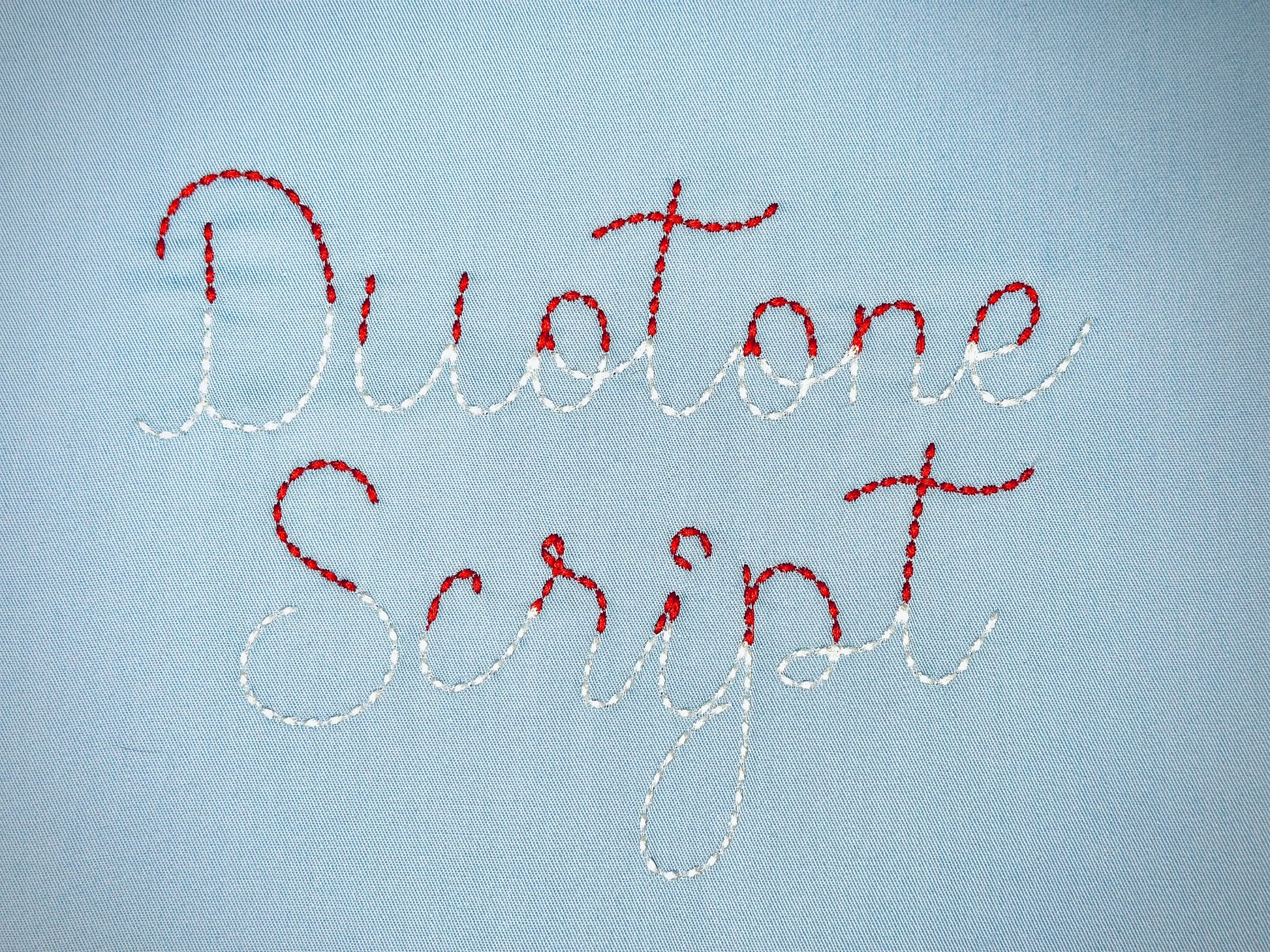 Duotone Hand stitch effect FONT machine embroidery designs in assorted mini sizes script alphabet letters bold bean stitch BX
