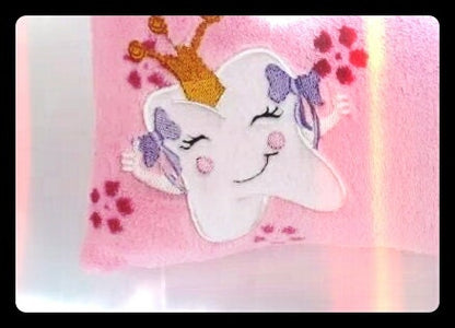 Tooth Fairy Boy and Girl King and Princess applique machine embroidery designs