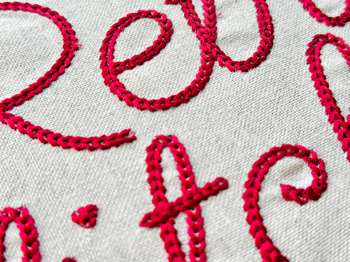 Thick Dense Chain Stitch Handwritten Font - image 2