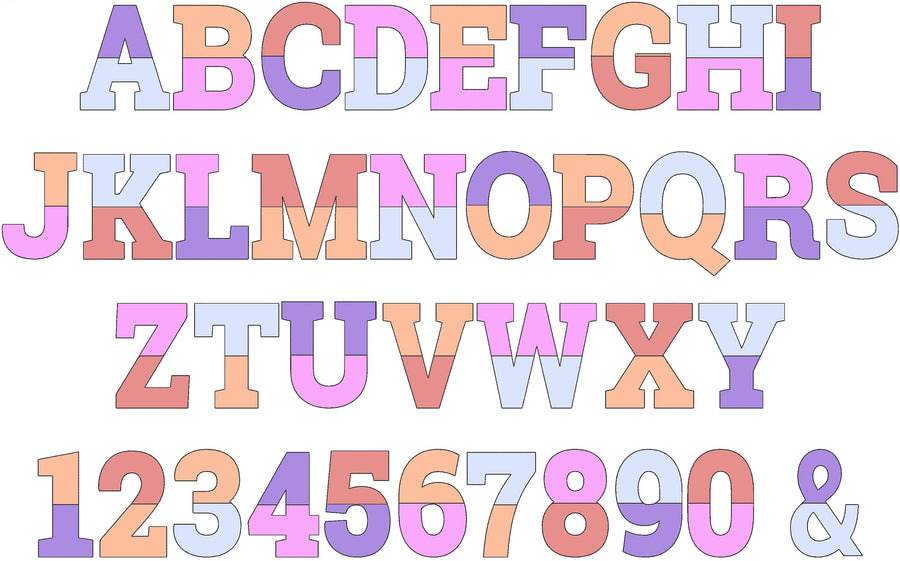 Light applique font Open Edge Raggedy Applique Alphabet bean stitch patchwork machine embroidery designs Split monogram