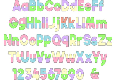 Light applique font Open Edge Raggedy Applique Alphabet bean stitch outline patchwork machine embroidery designs Split duotone multicolor