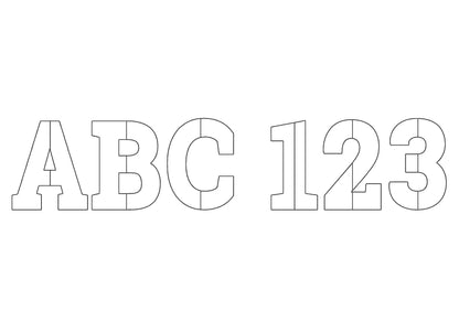 Light applique font Open Edge Raggedy Applique Alphabet monogram bean stitch outline patchwork machine embroidery designs Split