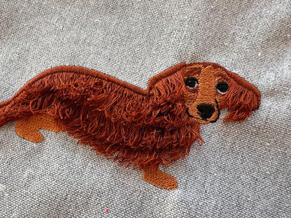 Dachshund Fringe Dog Fluffy Chenille Puppy Machine Embroidery Designs Weenie Dog Breed Fringed Fur Dachshund Dog Puppy Embroidery Pet Animal - Etsy