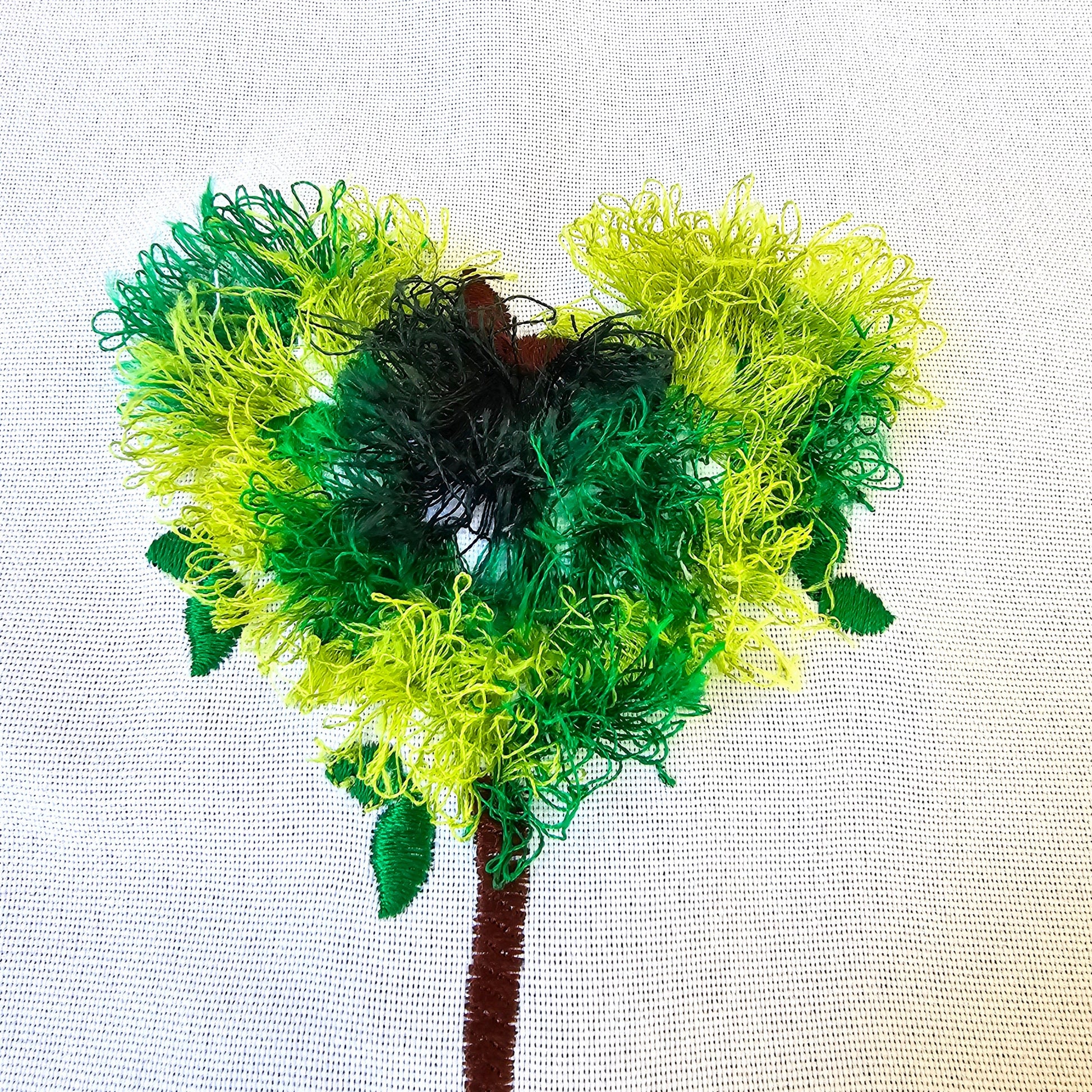 Fringed Fluffy Heart Shape Topiary Tree With Bow Fringe ITH in the Hoop Fluffy Fringed Plant in Pot Machine Embroidery Designs Hoop 4x4 5x7 - Etsy