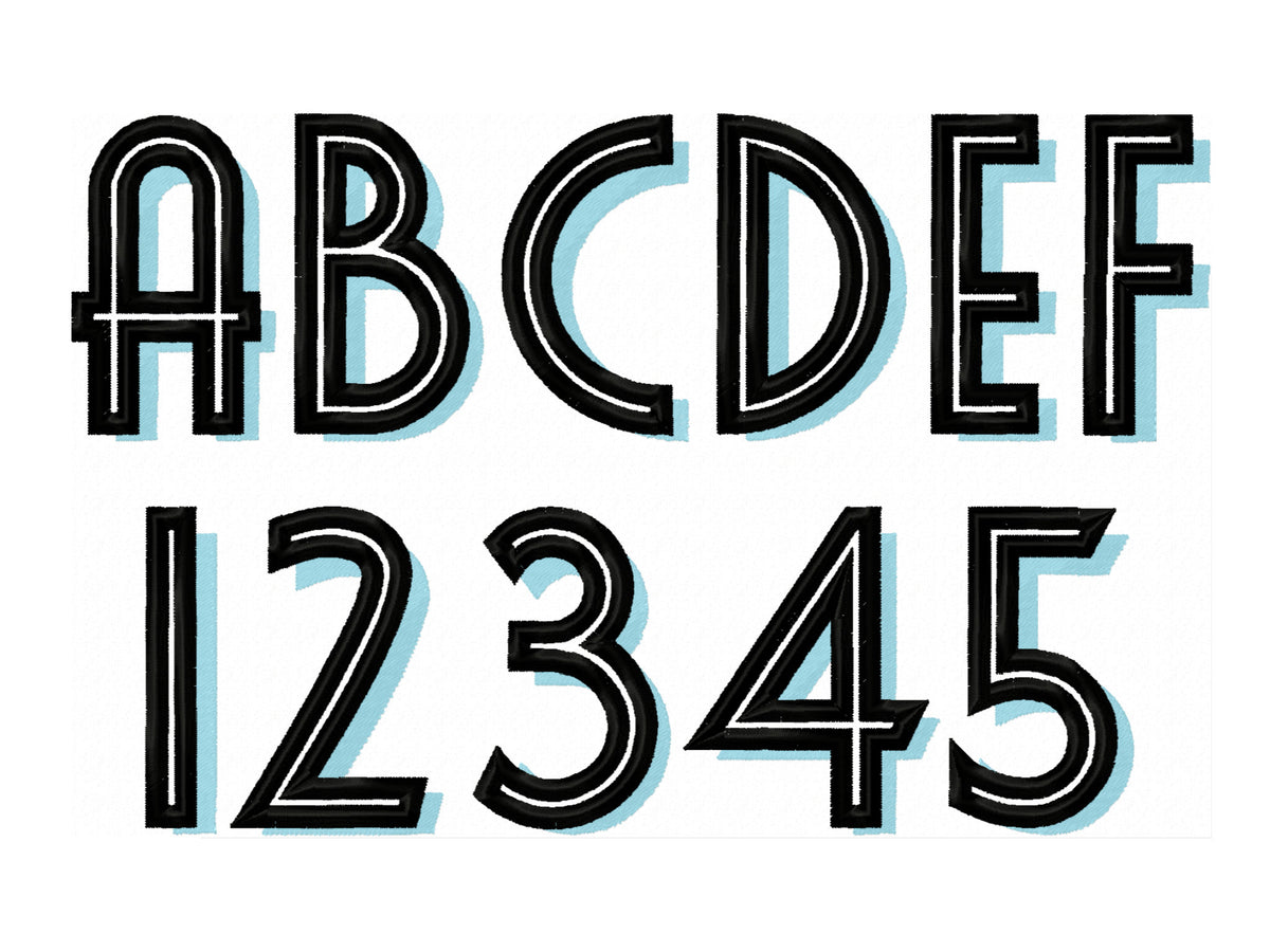 Shadow Font Art Deco