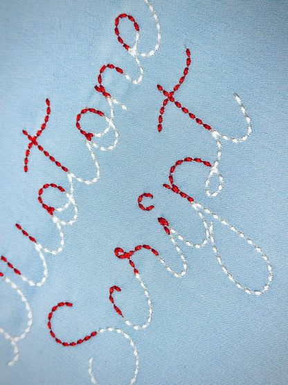 Duotone Hand stitch effect FONT machine embroidery designs in assorted mini sizes script alphabet letters bold bean stitch BX