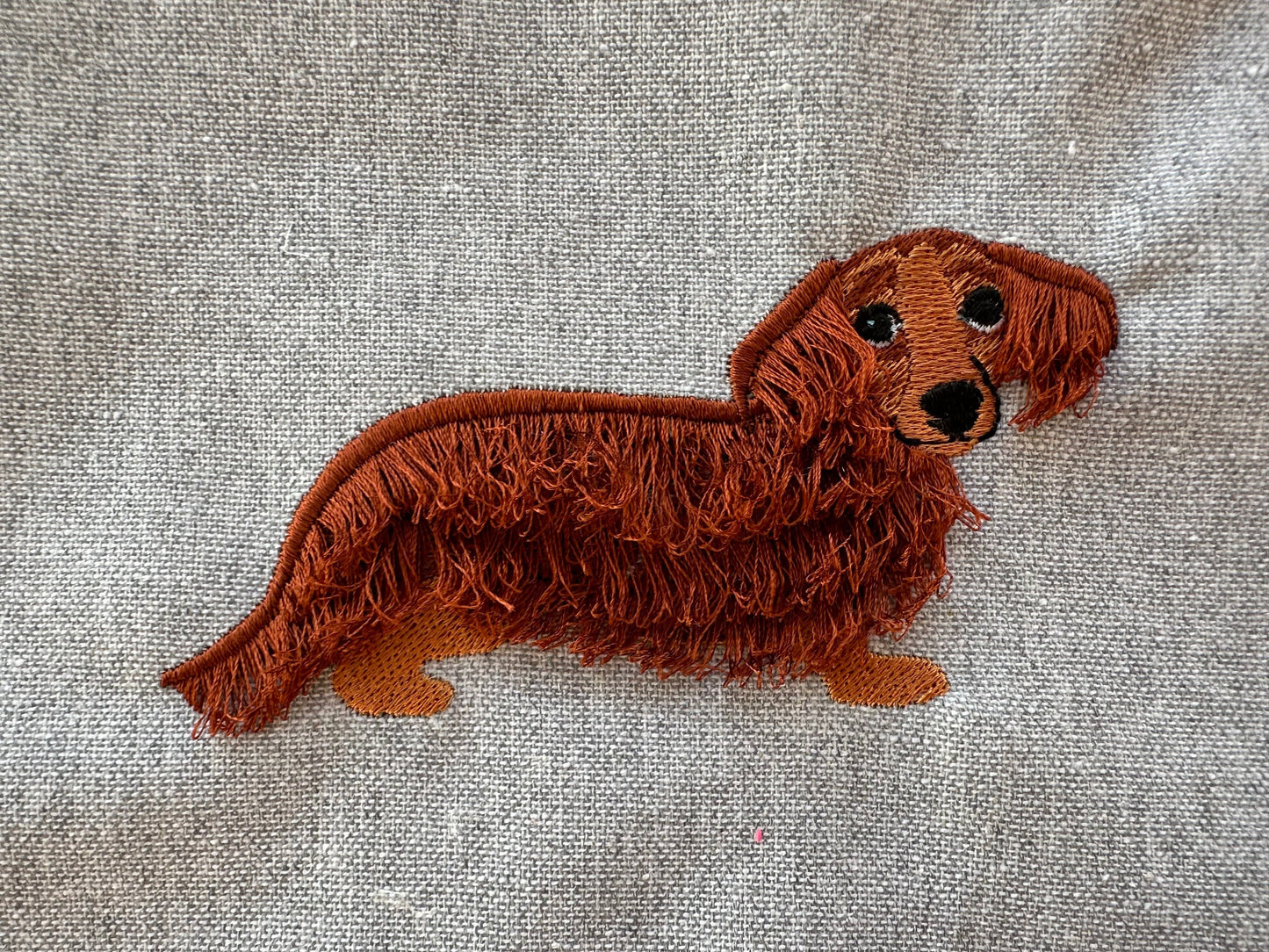 Dachshund Fringe Dog Fluffy Chenille Puppy Machine Embroidery Designs Weenie Dog Breed Fringed Fur Dachshund Dog Puppy Embroidery Pet Animal - Etsy