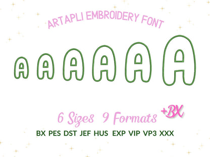 Little Dino applique Font machine embroidery designs monogram wild alphabet letters in multiple sizes from 2.3, up to 5.3 inch, BX included