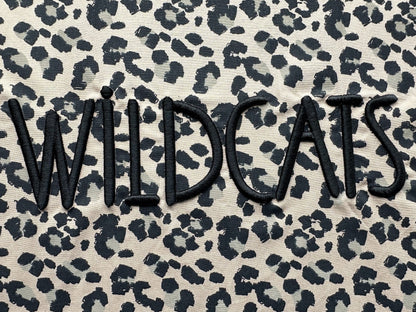 Puff Wildcats Embroidery font machine embroidery designs 3D raised Puffy Foam Wild alphabet monogram Block Font