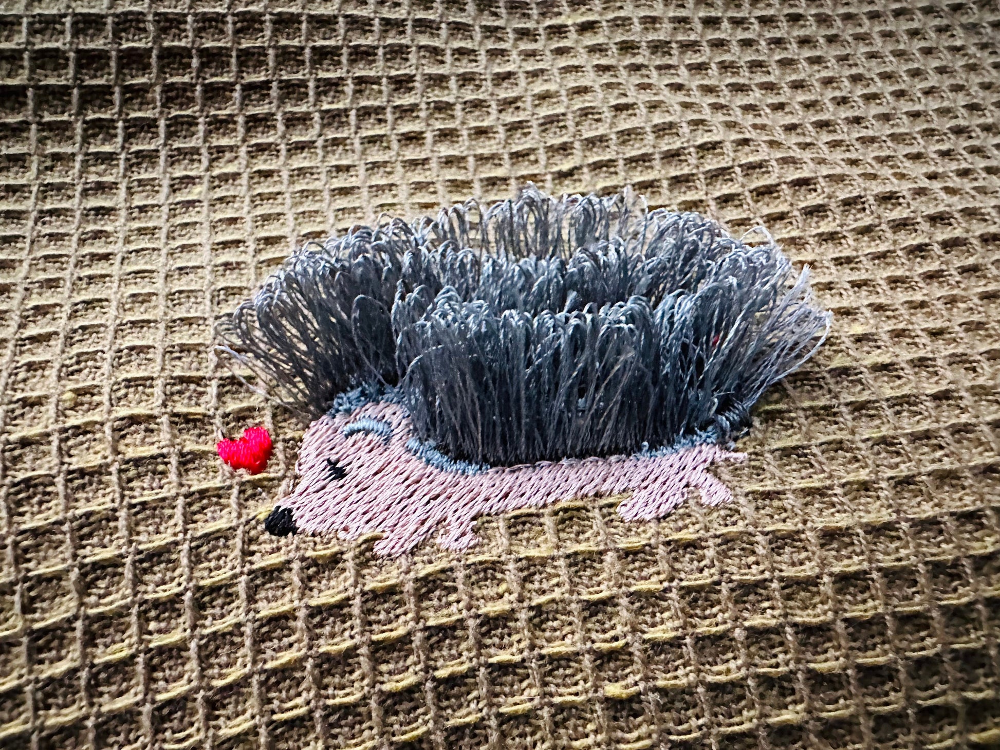 Hedgehog Mini Fluffy Chenille Wildlife Animal Machine Embroidery Designs Forest Hedgehog Kids Baby Shirt Design