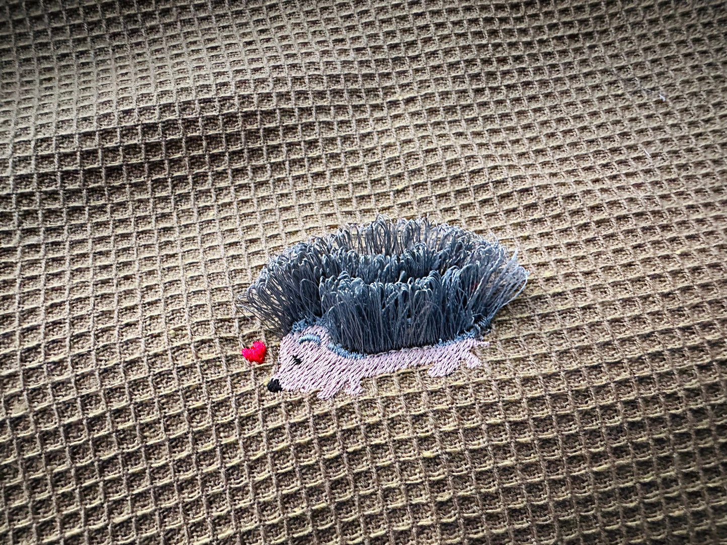 Hedgehog Mini Fluffy Chenille Wildlife Animal Machine Embroidery Designs Forest Hedgehog Kids Baby Shirt Design