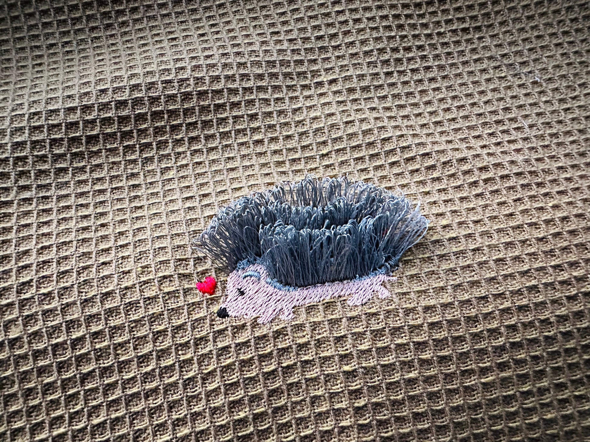 Hedgehog Mini Fluffy Chenille Wildlife Animal Machine Embroidery Designs Forest Hedgehog Kids Baby Shirt Design