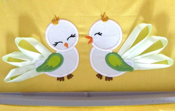 Bird Applique Set of 2