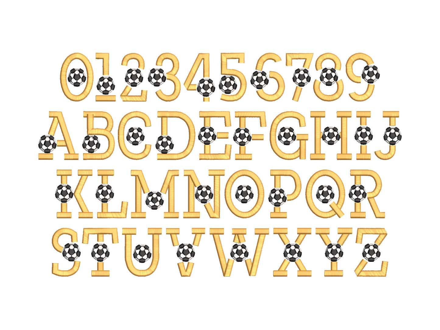 Puffy Soccer Font puffy foam embroidery fonts Sport alphabet letters machine embroidery designs boys monogram
