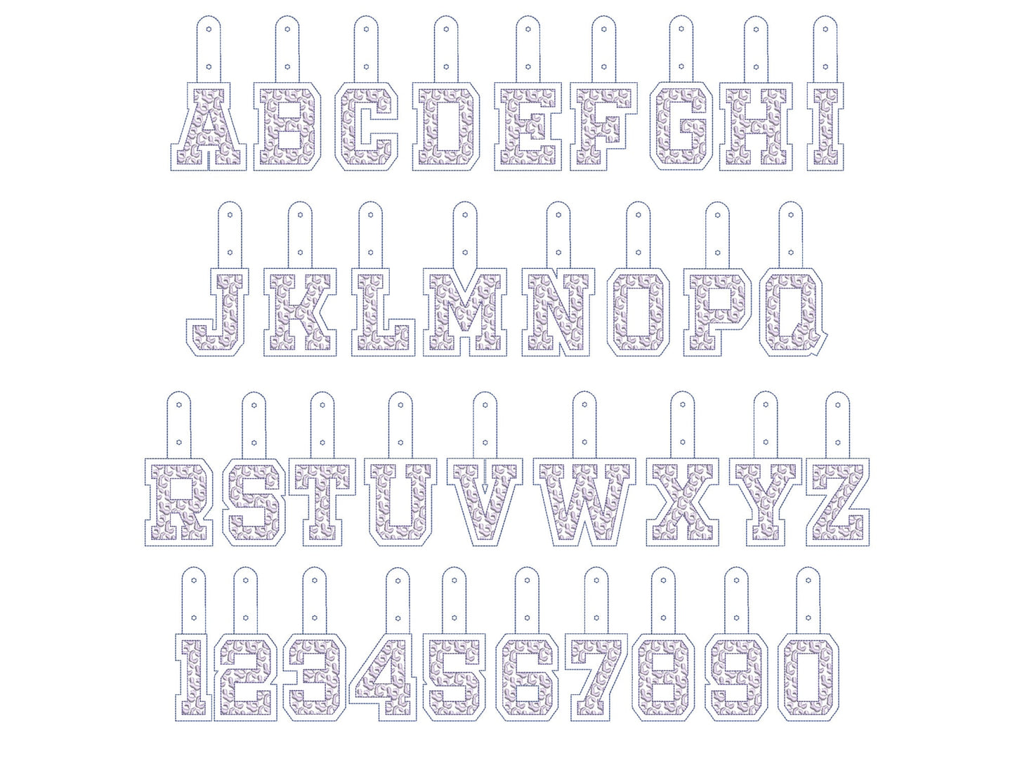 Leopard print Monogram Eyelet and Key Fob Snap Tab Block Font alphabet in the hoop ITH machine embroidery designs keychain bag tag gift idea