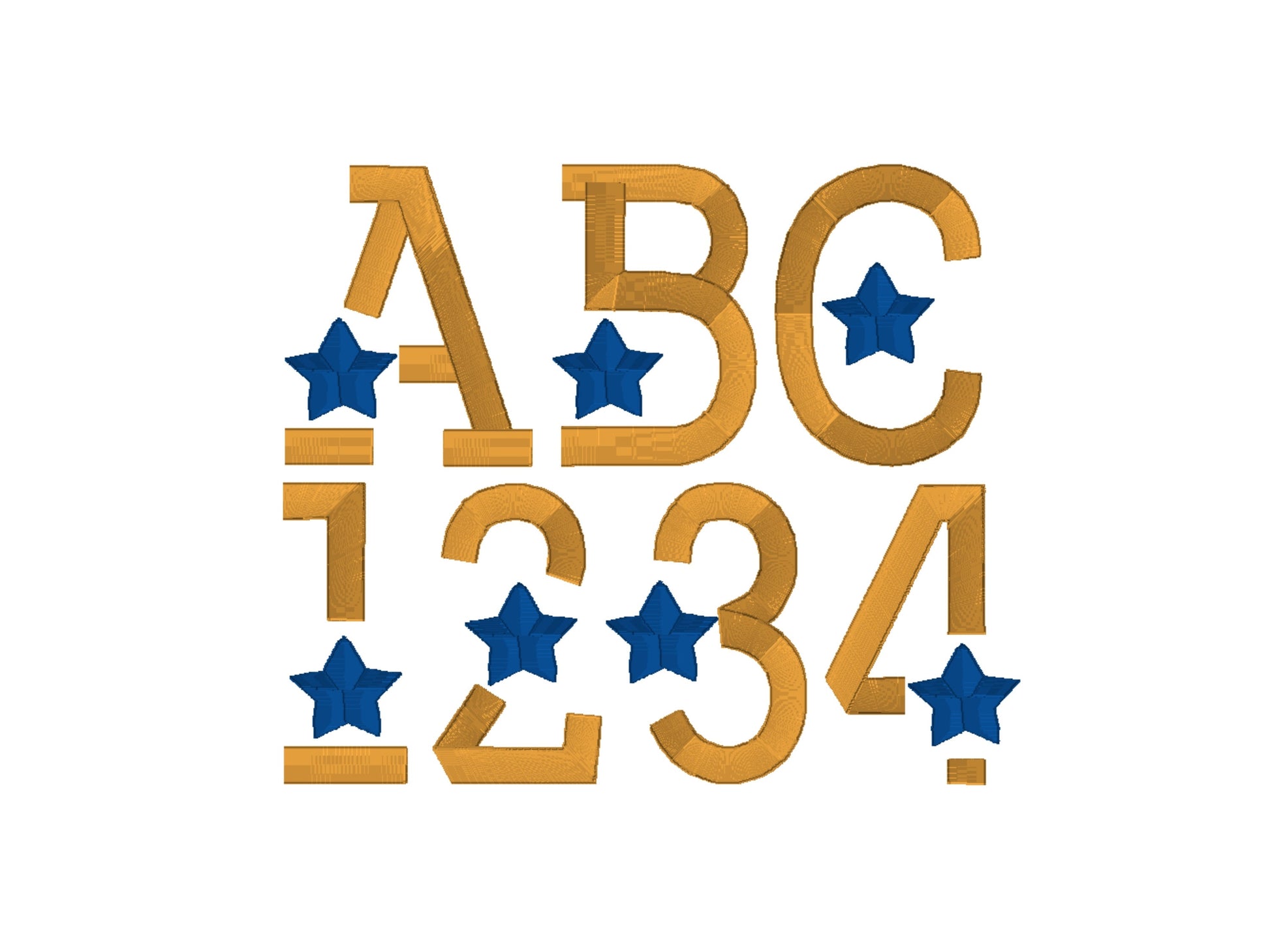 Puff Star Embroidery font machine embroidery designs 3D raised Puffy Foam Starry alphabet monogram Block Font