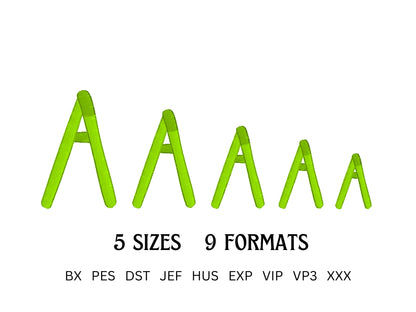 Puff Wildcats Embroidery font machine embroidery designs 3D raised Puffy Foam Wild alphabet monogram Block Font