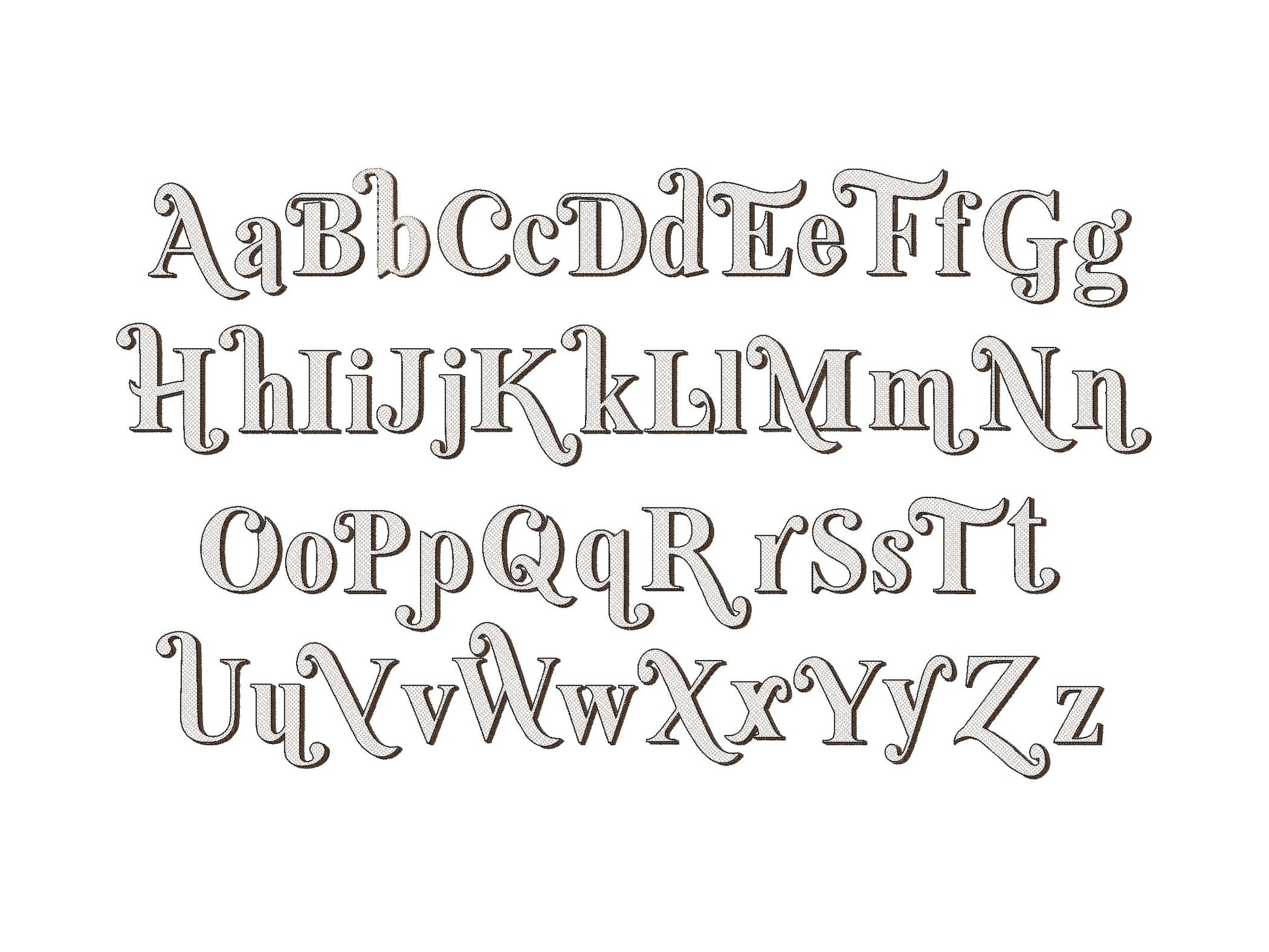 Vintage Glitter Font HTV glitter vinyl monogram sparkling Retro alphabet letters machine embroidery designs