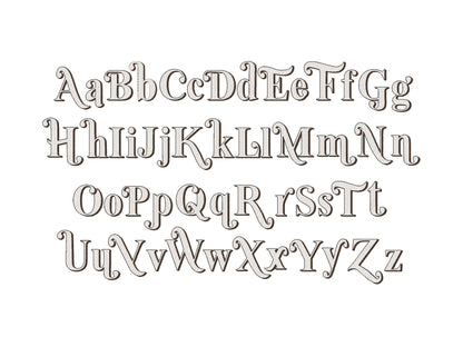 Vintage Glitter Font HTV glitter vinyl monogram sparkling Retro alphabet letters machine embroidery designs