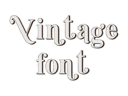 Vintage Glitter Font HTV glitter vinyl monogram sparkling Retro alphabet letters machine embroidery designs