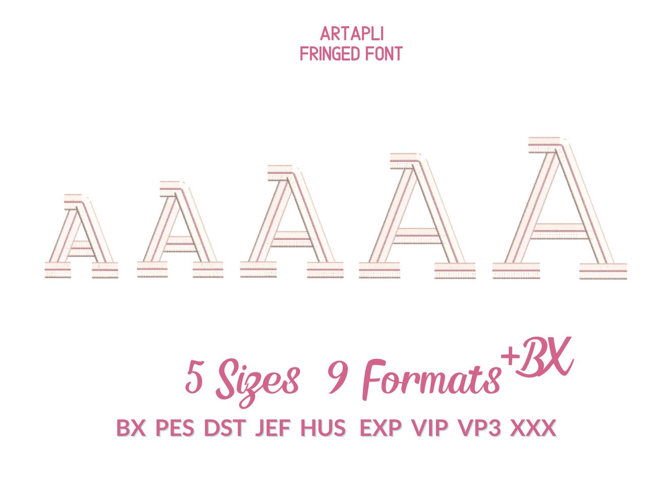 Greek Alphabet Fringed FONT Fluffy Fur Chenille Letters Machine Embroidery Designs Assorted Big Sizes