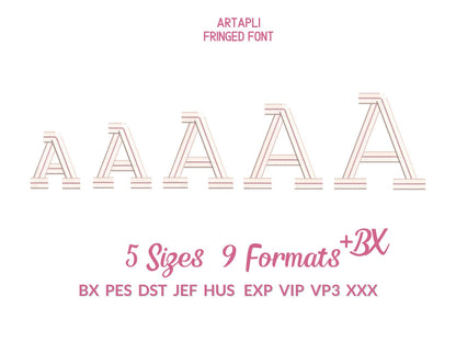 Greek Alphabet Fringed FONT Fluffy Fur Chenille Letters Machine Embroidery Designs Assorted Big Sizes