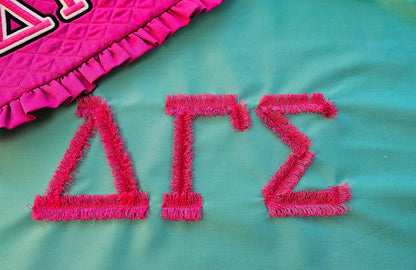 Greek Alphabet Fringed FONT Fluffy Fur Chenille Letters Machine Embroidery Designs Assorted Big Sizes